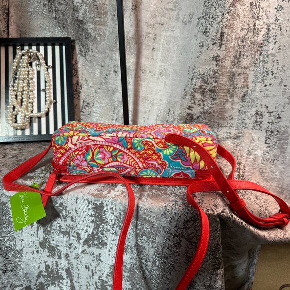 Vera Bradley Turnlock Crossbody in Paisley in Paradise - Picture 6 of 7